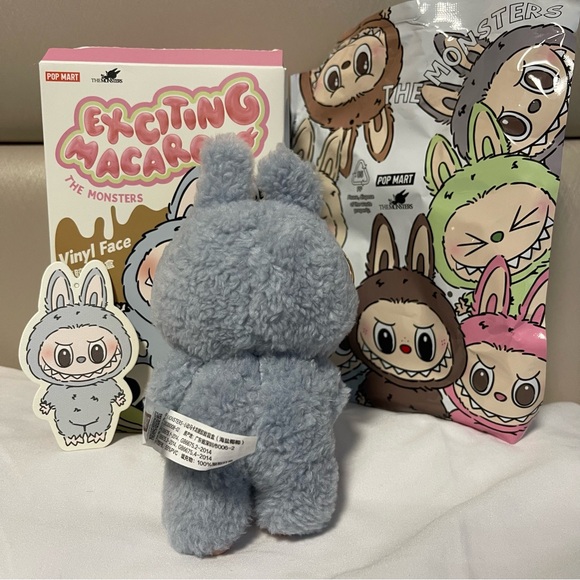 Labubu Pop Mart Sea Salt Coconut Authentic Exciting Macaron Vinyl Face New - Picture 2 of 16